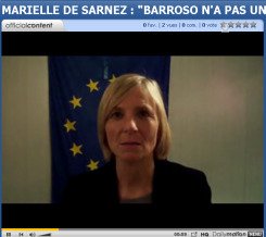 Marielle de Sarnez : « j'appelle à ce qu'il y ait un autre président que M. Barroso »