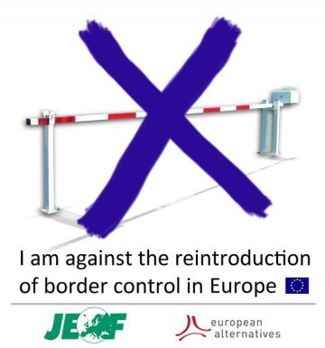 Youth against border controls between Germany and Denmark