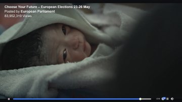 “Today I'm being born”: European Parliament's election video gains over 100 million views online