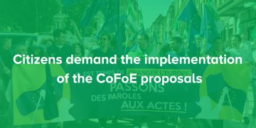 Citizens demand the implementation of the CoFoE proposals